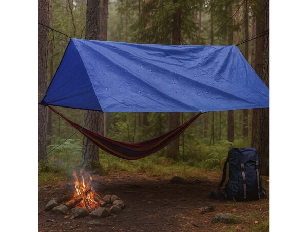 PLANDEKA PE NIEBIESKA 4 x 6m - 50g/m2