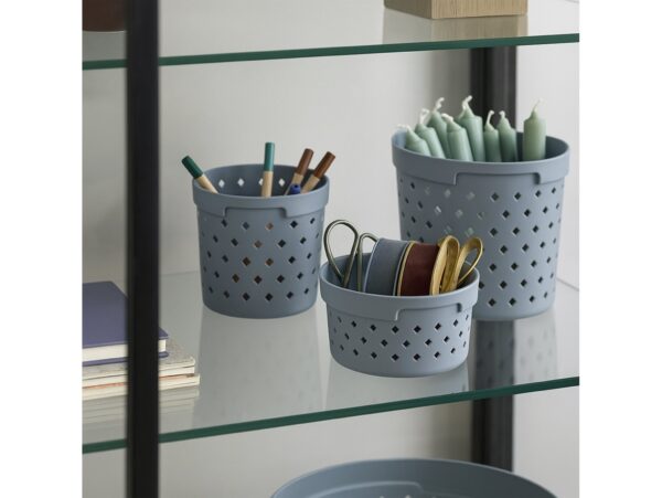 PLAST TEAM KOSZYK ORGANIZER SEOUL ROUND LARGE - szary