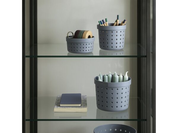 PLAST TEAM KOSZYK ORGANIZER SEOUL ROUND LARGE - szary