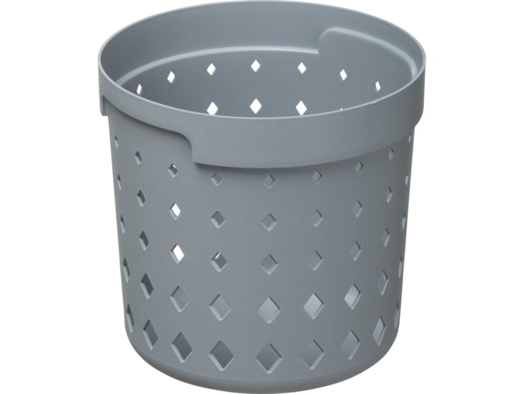 PLAST TEAM KOSZYK ORGANIZER SEOUL ROUND MEDIUM - szary