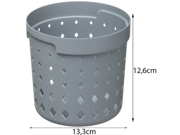 PLAST TEAM KOSZYK ORGANIZER SEOUL ROUND MEDIUM - szary