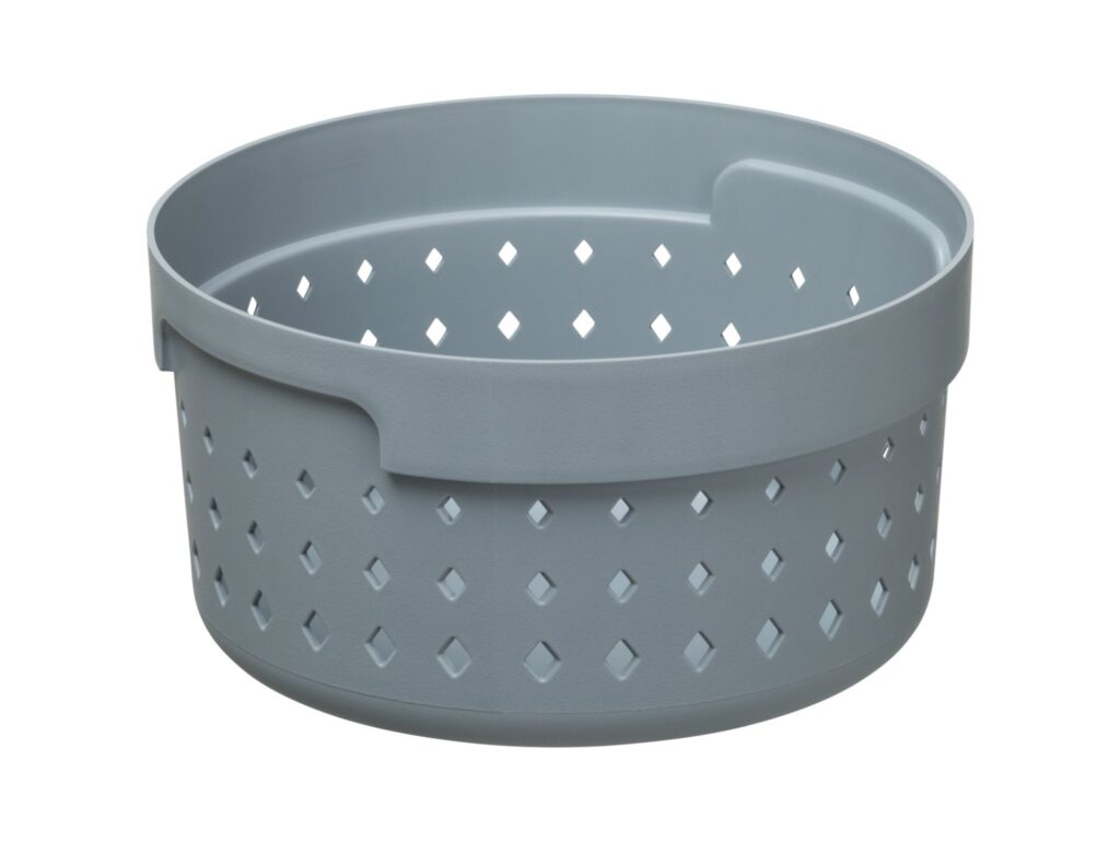 PLAST TEAM KOSZYK ORGANIZER SEOUL ROUND SMALL - szary
