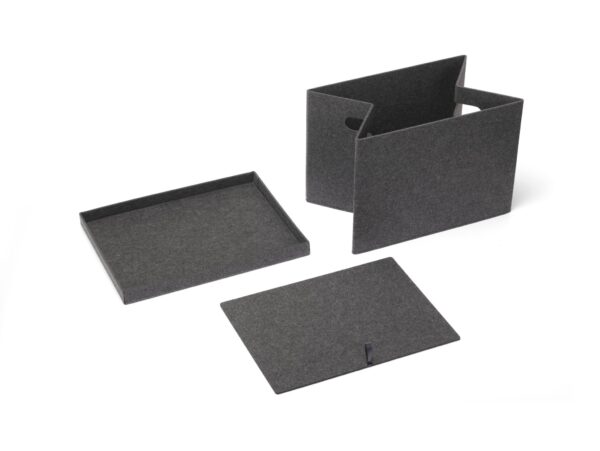 PLAST TEAM PUDEŁKO SKŁADANE VEGA LARGE - ciemny szary