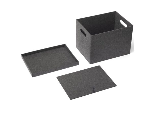 PLAST TEAM PUDEŁKO SKŁADANE VEGA LARGE - ciemny szary