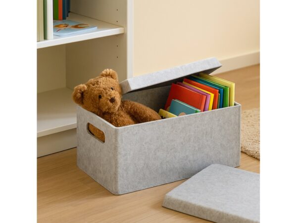 PLAST TEAM PUDEŁKO SKŁADANE VEGA SMALL - jasny szary