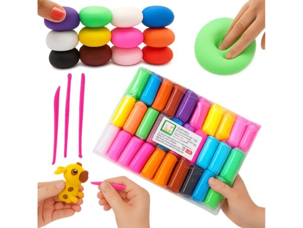 PLASTELINA MAGICZNA PIANKOLINA ZESTAW 36szt