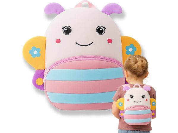 PLECAK PRZEDSZKOLNY PLUSZOWY 27x24CM - pszczółka