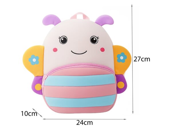 PLECAK PRZEDSZKOLNY PLUSZOWY 27x24CM - pszczółka