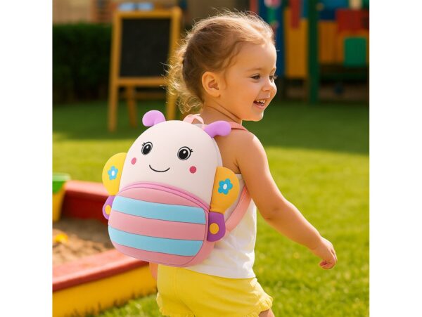 PLECAK PRZEDSZKOLNY PLUSZOWY 27x24CM - pszczółka