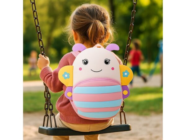 PLECAK PRZEDSZKOLNY PLUSZOWY 27x24CM - pszczółka