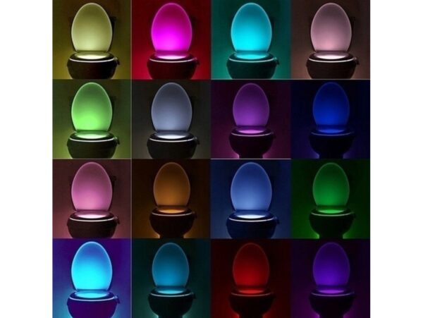 PODŚWIETLENIE MUSZLI KLOZETOWEJ WC LED LAMPKA 8 PL