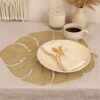 PODKŁADKA NA STÓŁ MATA LIŚĆ 45cm - złoty