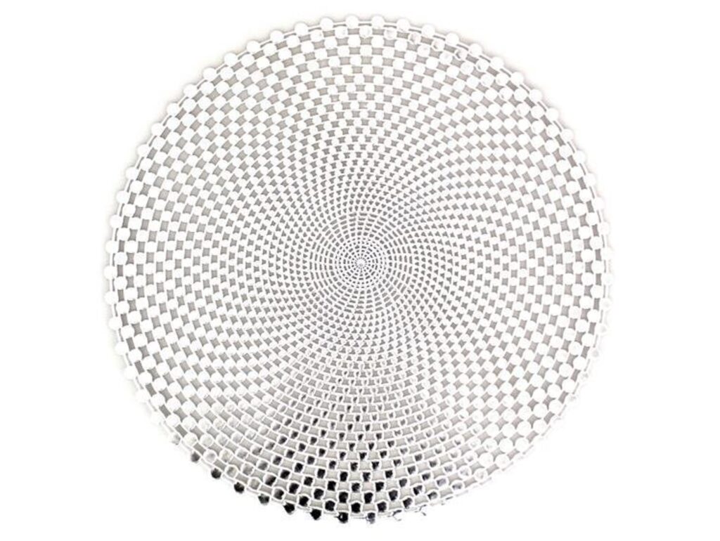 PODKŁADKA NA STÓŁ MATA OKRĄGŁA 38cm - srebrny