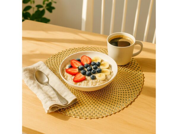 PODKŁADKA NA STÓŁ MATA OKRĄGŁA 38cm - złoty