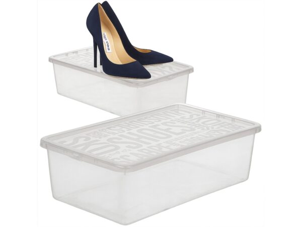 POJEMNIK NA OBUWIE 4L PUDEŁKO POKRYWA ORGANIZER
