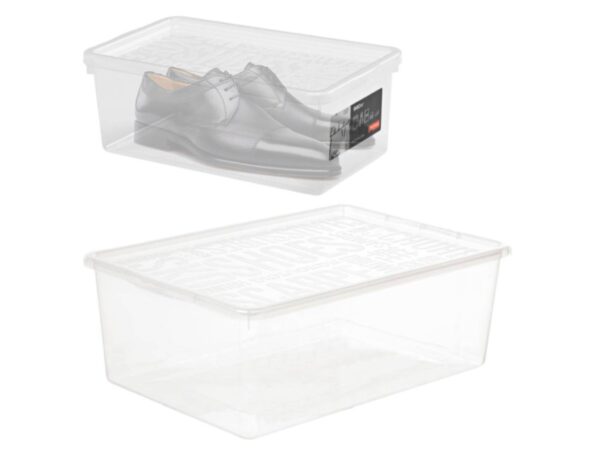 POJEMNIK NA OBUWIE 9,5L PUDEŁKO POKRYWA ORGANIZER