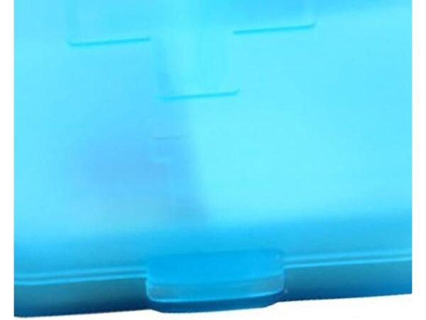 POJEMNIK ORGANIZER NA LEKI 4 KOMORY - niebieski