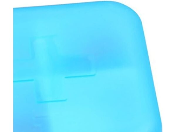 POJEMNIK ORGANIZER NA LEKI 4 KOMORY - niebieski