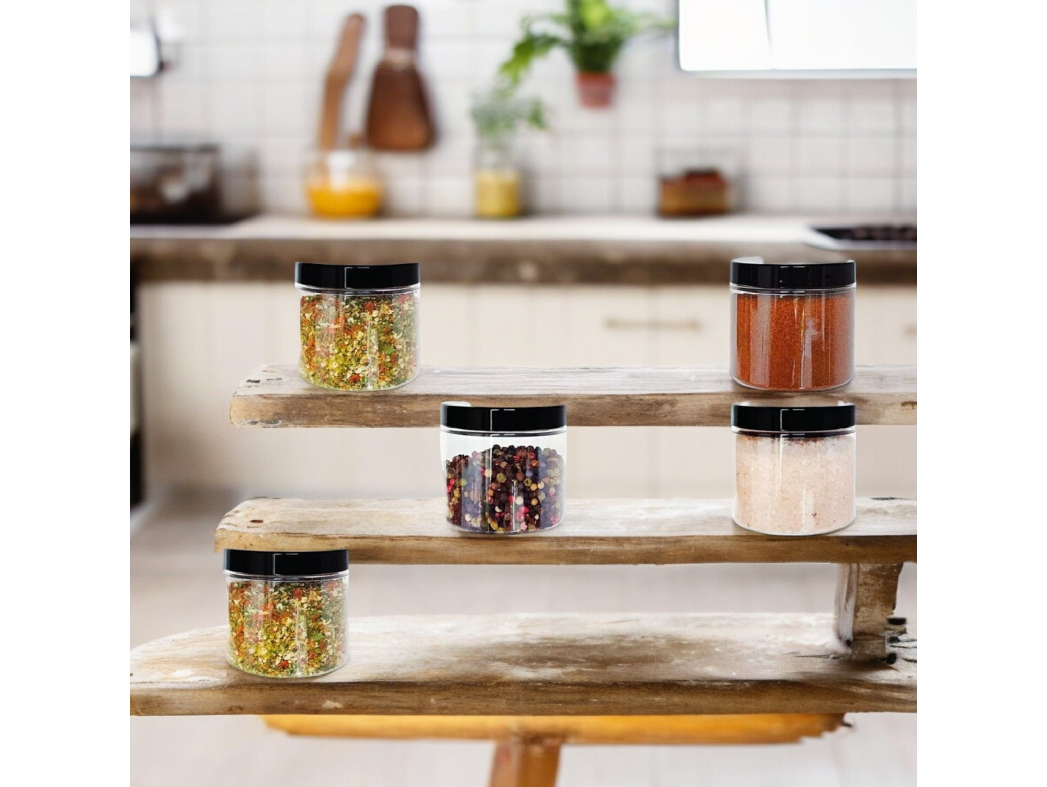 POJEMNIK PLASTIKOWY NA PRZYPRAWY 100ml 16SZT