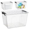 POJEMNIK Z POKRYWĄ DO PRZECHOWYWANIA HOME BOX 15L