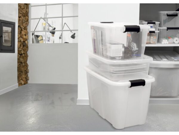 POJEMNIK Z POKRYWĄ DO PRZECHOWYWANIA HOME BOX 15L