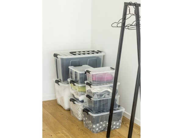 POJEMNIK Z POKRYWĄ DO PRZECHOWYWANIA HOME BOX 15L