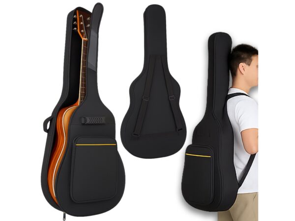 POKROWIEC FUTERAŁ NA GITARĘ - żółty pasek