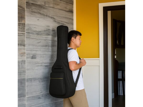 POKROWIEC FUTERAŁ NA GITARĘ - żółty pasek