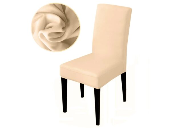 POKROWIEC NA KRZESŁO ELASTYCZNY - kremowy