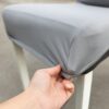 POKROWIEC NA KRZESŁO ELASTYCZNY - szary