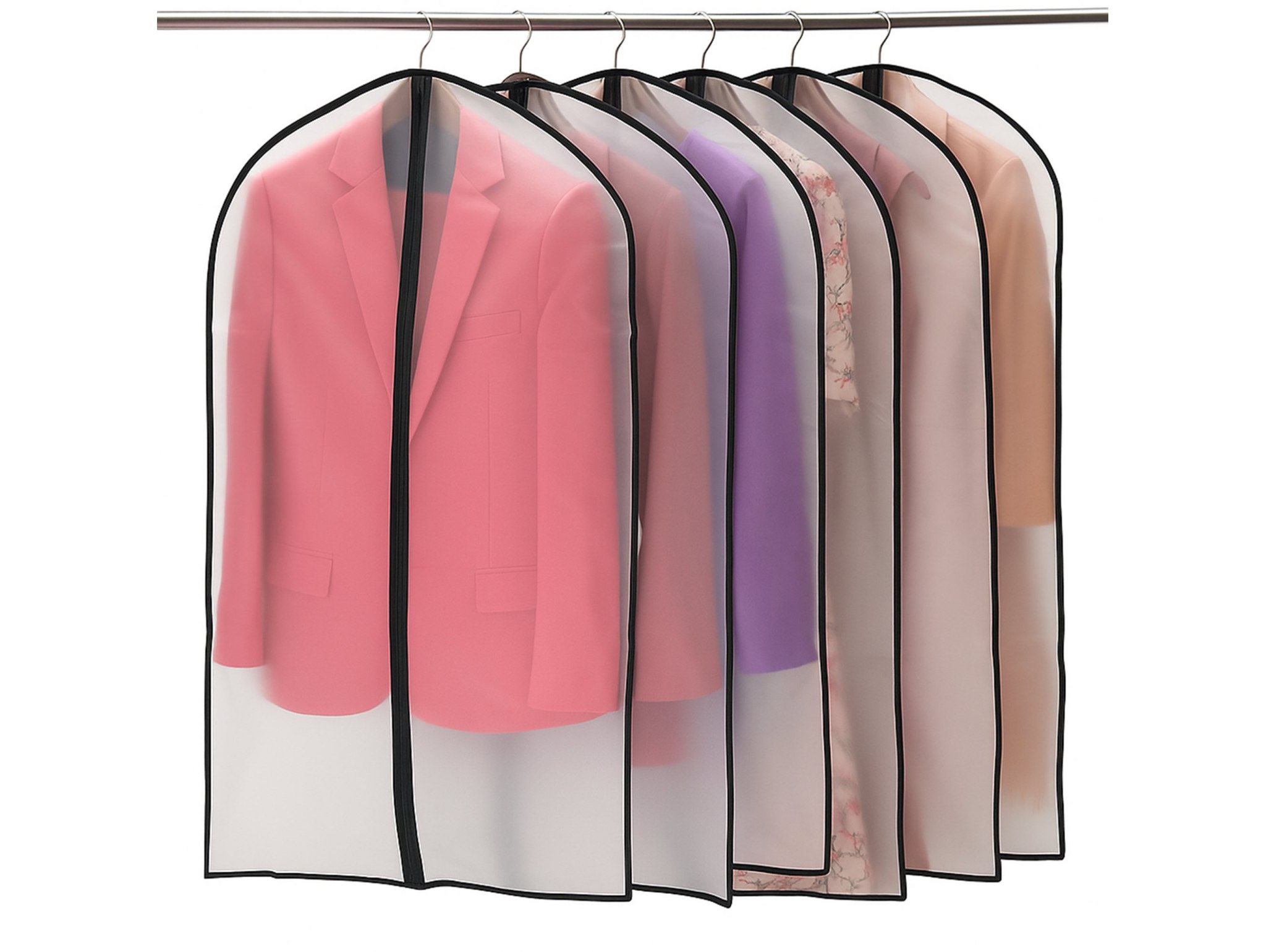 POKROWIEC NA ODZIEŻ GARNITUR 60x90 - przezroczysty