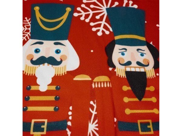 POSZEWKA DEKORACYJNA ŚWIĄTECZNA 40X40 - dziadki do orzechów