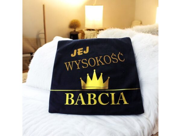 POSZEWKA NA PODUSZKĘ NA DZIEŃ BABCI 40x40 - jej wysokość babcia