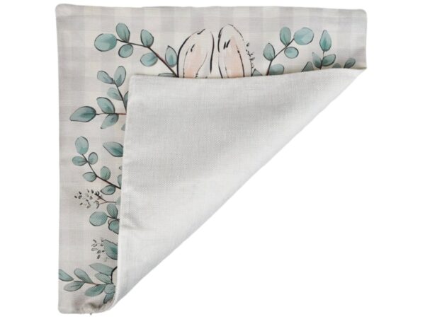 POSZEWKA NA PODUSZKĘ WIELKANOCNA 45x45 - zając oliwkowy