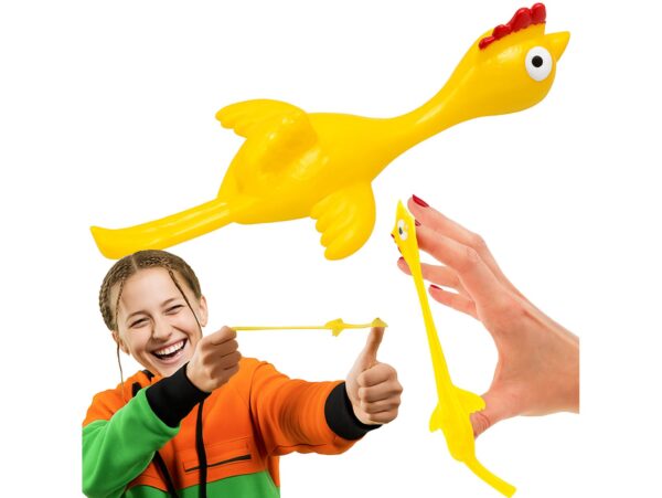 PROCA KURCZAK KATAPULTA ZABAWKA ATYSTRESOWA GRA