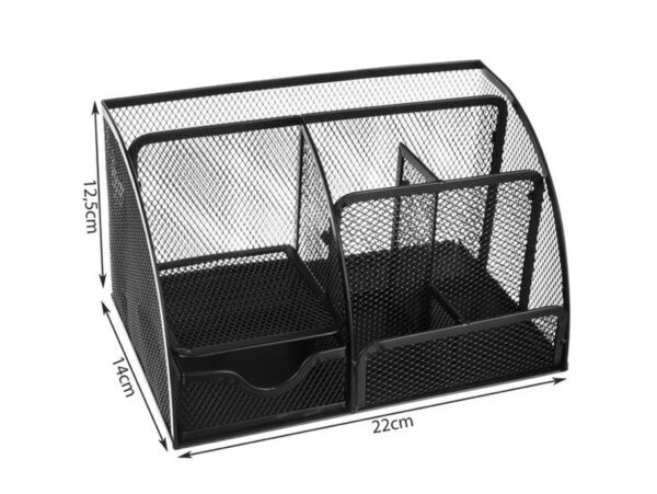 PRZYBORNIK NA BIURKO METALOWY