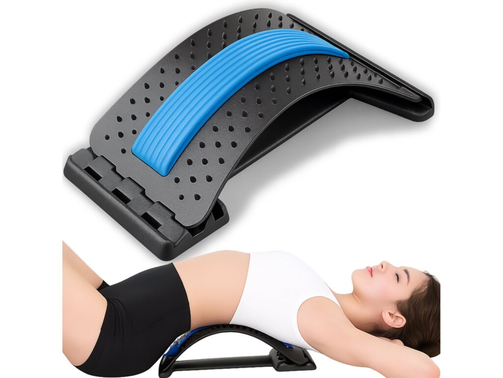 PRZYRZĄD DO ROZCIĄGANIA PLECÓW MASAŻER - niebieski