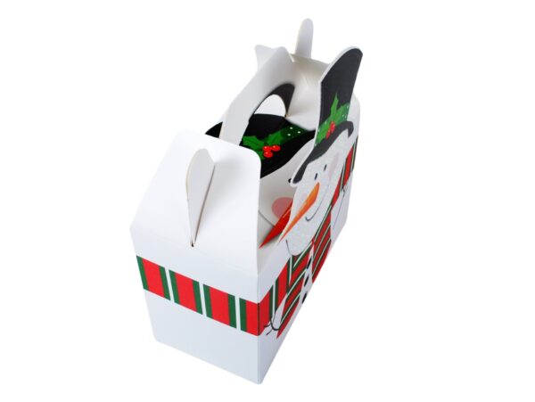 PUDEŁKO PREZENTOWE ŚWIĄTECZNE 16x12x8cm - bałwan