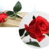 RÓŻA SZTUCZNA POJEDYNCZA REAL TOUCH 40CM (kwiat 6x5,5 cm) - czerwony