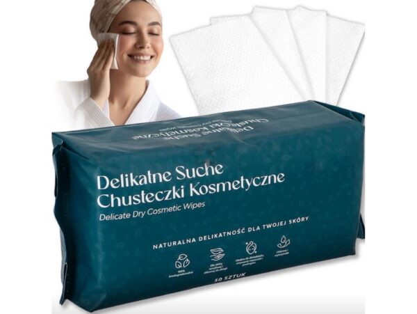 RĘCZNIKI JEDNORAZOWE KOSMETYCZNE 19,5x19,5 50SZT