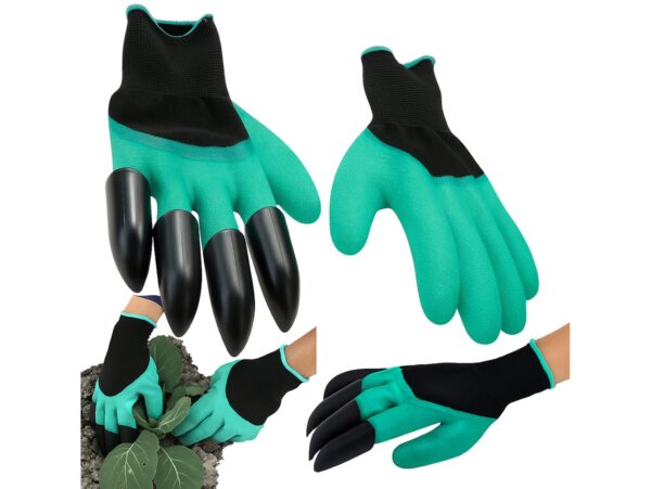 RĘKAWICE RĘKAWICZKI OGRODOWE PAZURY GRAB Z PAZUREM