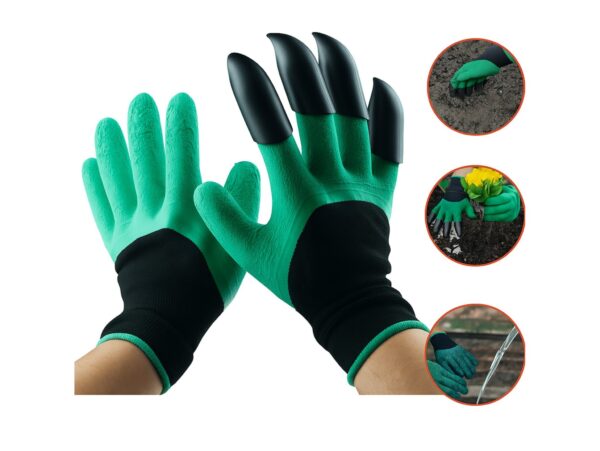 RĘKAWICE RĘKAWICZKI OGRODOWE PAZURY GRAB Z PAZUREM