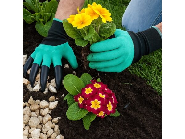 RĘKAWICE RĘKAWICZKI OGRODOWE PAZURY GRAB Z PAZUREM