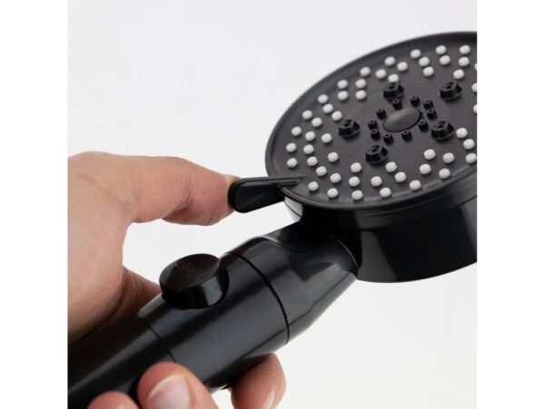 SŁUCHAWKA PRYSZNICOWA 5 FUNKCJI - czarny
