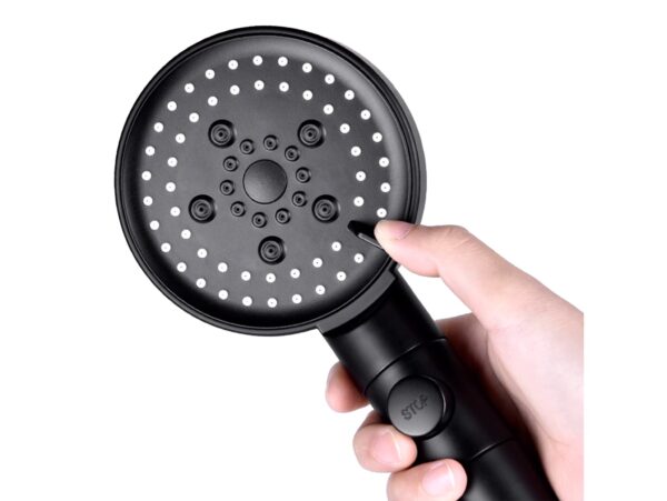 SŁUCHAWKA PRYSZNICOWA 5 FUNKCJI - czarny