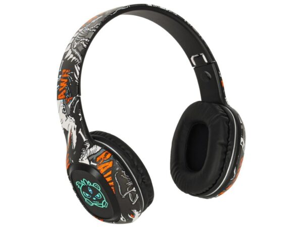 SŁUCHAWKI BEZPRZEWODOWE BLEUTTOTH RGB GAMING 200mAh - prostokątne