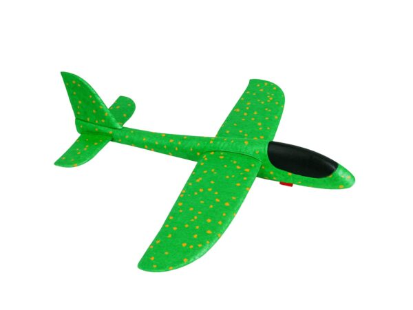 SAMOLOT STYROPIANOWY Z WYRZUTNIĄ - zielony