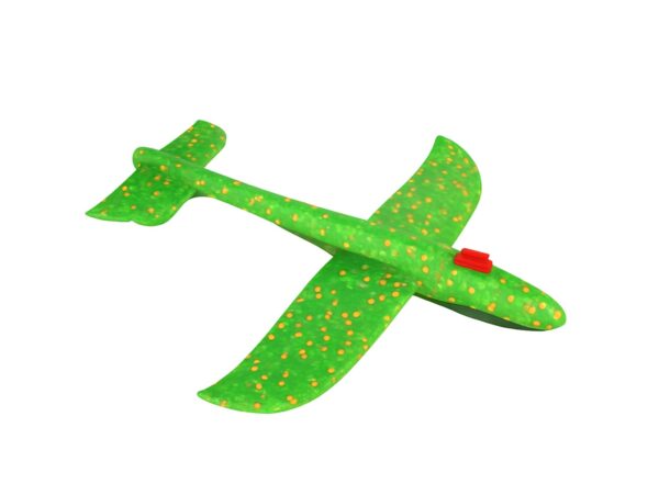SAMOLOT STYROPIANOWY Z WYRZUTNIĄ - zielony