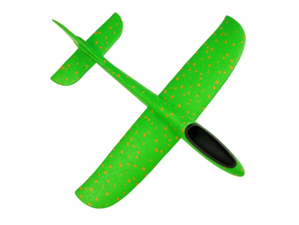 SAMOLOT STYROPIANOWY Z WYRZUTNIĄ - zielony