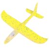 SAMOLOT ZABAWKA STYROPIANOWY SZYBOWIEC RZUTKA 47 CM LED - żółty
